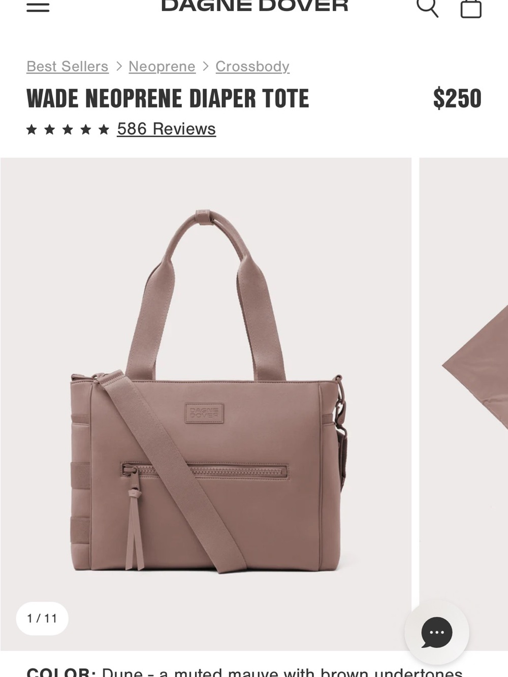 Dagne Dover Wade Neoprene Tote — Dune